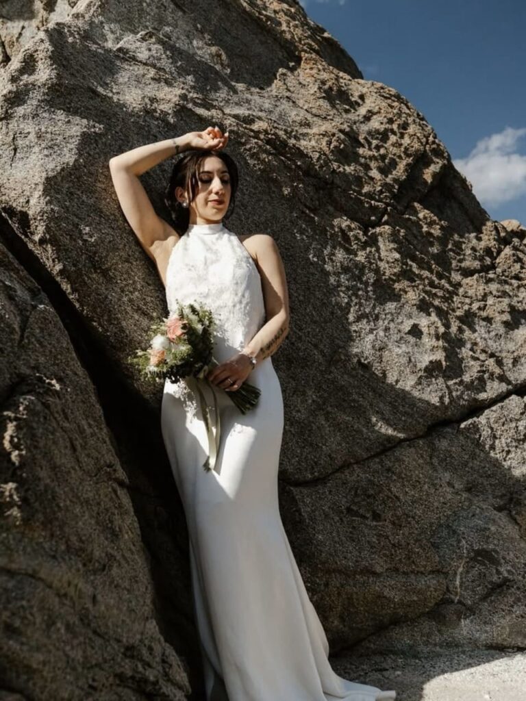scollatura all'americana abito da sposa