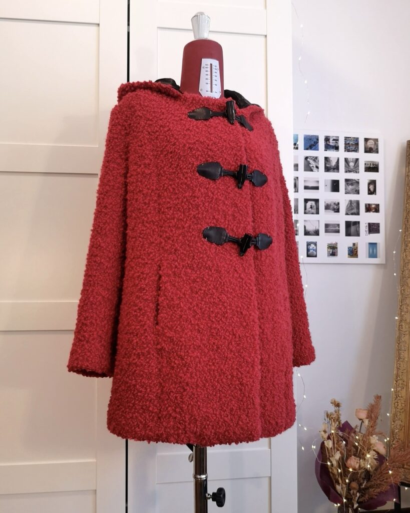 cappotto montgomery rosso sartoriale di colore rosso