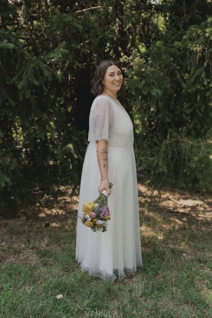 abito da sposa senza strascico